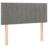 Tête de lit à LED Gris clair 100x5x78/88 cm Velours 583266583266