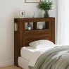Tête de lit à LED chêne marron 100x18,5x103,5cm bois ingénierie 583267583267