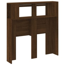Tête de lit à LED chêne marron 100x18,5x103,5cm bois ingénierie 583267583267