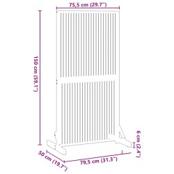 Écran de confidentialité Marron 79,5 x 50 x 150 cm 583268583268