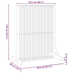 Écran de confidentialité Marron 79,5 x 50 x 110 cm 583269583269