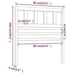 Tête de lit 96x4x100 cm Bois massif de pin 583270583270