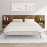 Tête de lit avec armoires Chêne fumé Bois d'ingénierie 583272583272