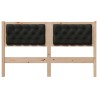 Tête de lit Autre Marron et noir 140 cm Bois massif en pin 583275583275