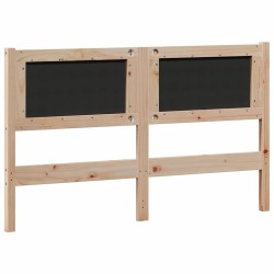 Tête de lit Autre Marron et noir 140 cm Bois massif en pin 583275583275