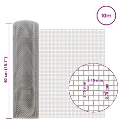 Écran en maille 40 x 1000 cm 6 Mesh Acier Inoxydable 201 583280583280