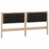 Tête de lit Autre Marron et noir 180 cm Bois massif en pin 583283583283