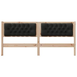 Tête de lit Autre Marron et noir 180 cm Bois massif en pin 583283583283