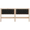 Tête de lit Autre Marron et noir 180 cm Bois massif en pin 583283583283