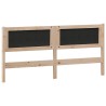 Tête de lit Autre Marron et noir 180 cm Bois massif en pin 583283583283