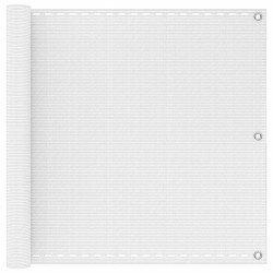 Écran de balcon Blanc 75 x 1000 cm HDPE et Aluminium 583287583287