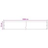 Écran de balcon Blanc 75 x 1000 cm HDPE et Aluminium 583287583287