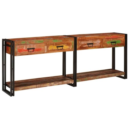 Tables console 2 pcs Multicolore Bois Recyclé Solide 583292583292