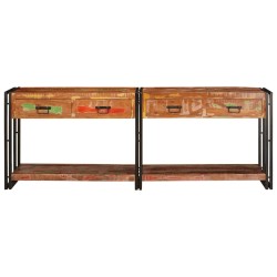 Tables console 2 pcs Multicolore Bois Recyclé Solide 583292583292