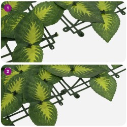 Écran de balcon avec feuilles Vert et jaune 600 x 150 cm 583298583298