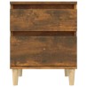 Tables de chevet 2 pcs Chêne fumé 40x35x50 cm 583304583304