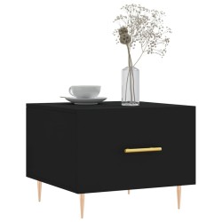 Tables basses 2 pcs noir 50x50x40 cm bois d'ingénierie 583305583305