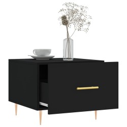 Tables basses 2 pcs noir 50x50x40 cm bois d'ingénierie 583305583305