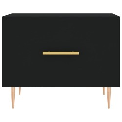 Tables basses 2 pcs noir 50x50x40 cm bois d'ingénierie 583305583305