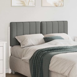 Tête de lit capitonnée Blanc et gris clair 120 cm Pin massif 583309583309