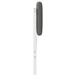 Tête de lit capitonnée Blanc et gris clair 120 cm Pin massif 583309583309