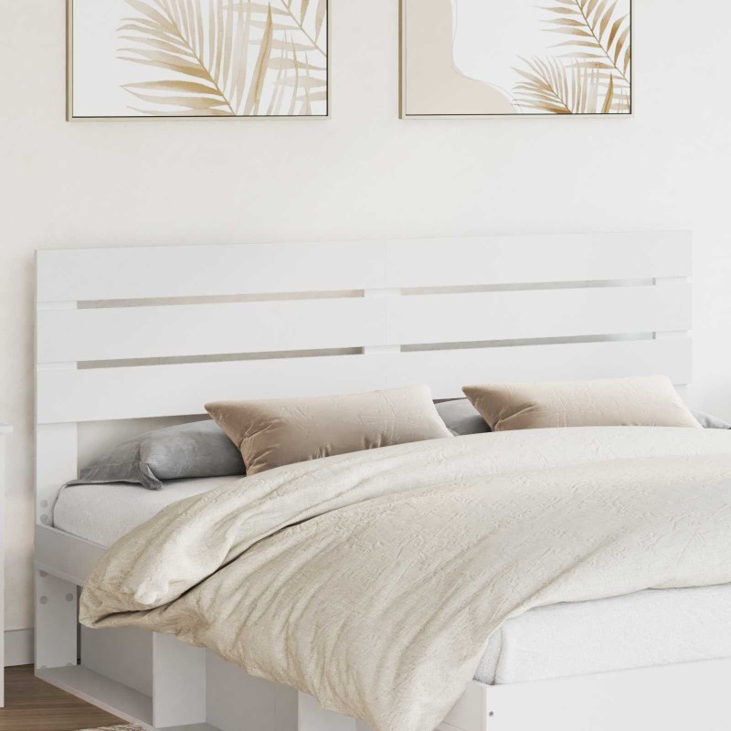 Tête de lit Blanc Bois d'ingénierie 583313583313