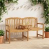 Banc en Bois Sculpté en Rose 155 x 60 x 94 cm Naturel 583317583317