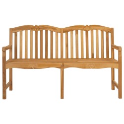 Banc en Bois Sculpté en Rose 155 x 60 x 94 cm Naturel 583317583317