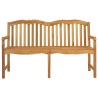Banc en Bois Sculpté en Rose 155 x 60 x 94 cm Naturel 583317583317