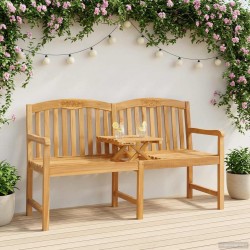 Banc en Bois Sculpté en Rose 150,5 x 60 x 95 cm Naturel 583320583320