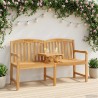 Banc en Bois Sculpté en Rose 150,5 x 60 x 95 cm Naturel 583320583320