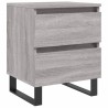 Table de chevet sonoma gris 40x35x50 cm bois d’ingénierie 583329583329