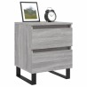 Table de chevet sonoma gris 40x35x50 cm bois d’ingénierie 583329583329