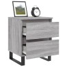 Table de chevet sonoma gris 40x35x50 cm bois d’ingénierie 583329583329