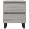 Table de chevet sonoma gris 40x35x50 cm bois d’ingénierie 583329583329