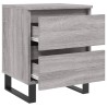 Table de chevet sonoma gris 40x35x50 cm bois d’ingénierie 583329583329