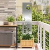 Écran de confidentialité de jardin Fretwork Argenté 32 x 140 cm 583331583331