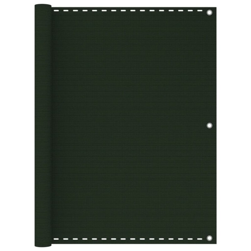 Écran de balcon Vert foncé 120x400 cm PEHD 583333583333