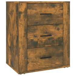 Table de chevet Chêne fumé 50x36x60 cm Bois d'ingénierie 583335583335