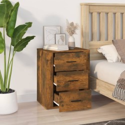 Table de chevet Chêne fumé 50x36x60 cm Bois d'ingénierie 583335583335