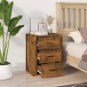 Table de chevet Chêne fumé 50x36x60 cm Bois d'ingénierie 583335583335