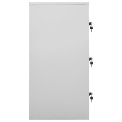 Armoire à casiers Gris clair et rouge 90x45x92,5 cm Acier 583340583340