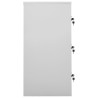 Armoire à casiers Gris clair et rouge 90x45x92,5 cm Acier 583340583340