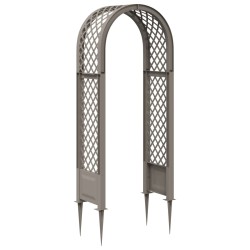 Arche à roses avec pointes Gris 97 x 43 x 218 cm PP 583345583345