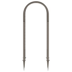 Arche à roses avec pointes Gris 97 x 43 x 218 cm PP 583345583345