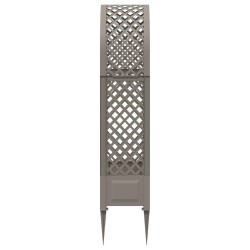 Arche à roses avec pointes Gris 97 x 43 x 218 cm PP 583345583345