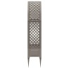 Arche à roses avec pointes Gris 97 x 43 x 218 cm PP 583345583345