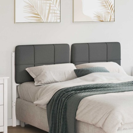 Tête de lit capitonnée Blanc et gris clair 160 cm Pin massif 583349583349