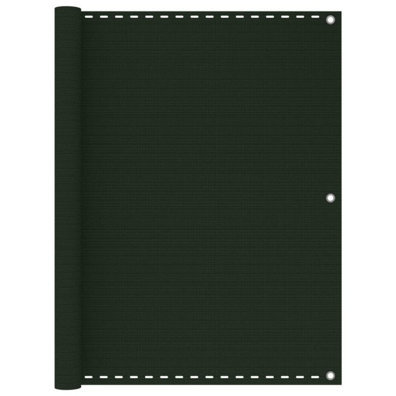 Écran de balcon Vert foncé 120x500 cm PEHD 583352583352