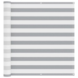 Écran de balcon Gris clair et blanc 120 x 500 cm 583355583355